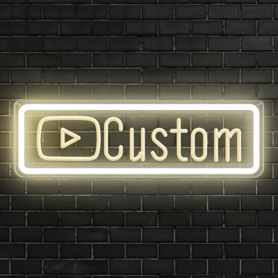 Illumi Custom YouTube Handle Neon LED Sign