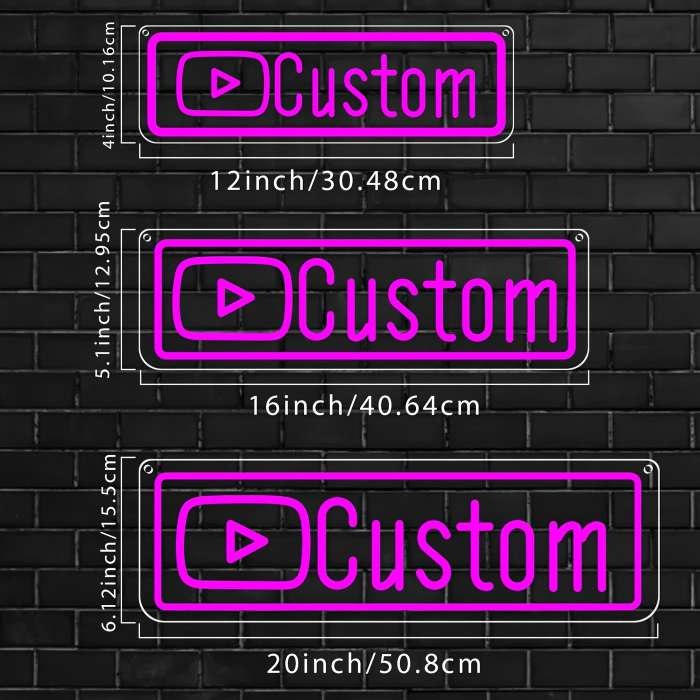 Illumi Custom YouTube Handle Neon LED Sign