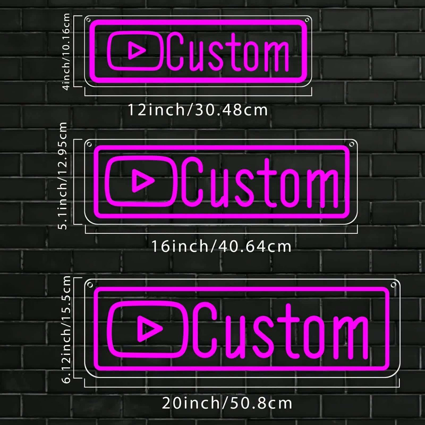 Illumi Custom YouTube Handle Neon LED Sign