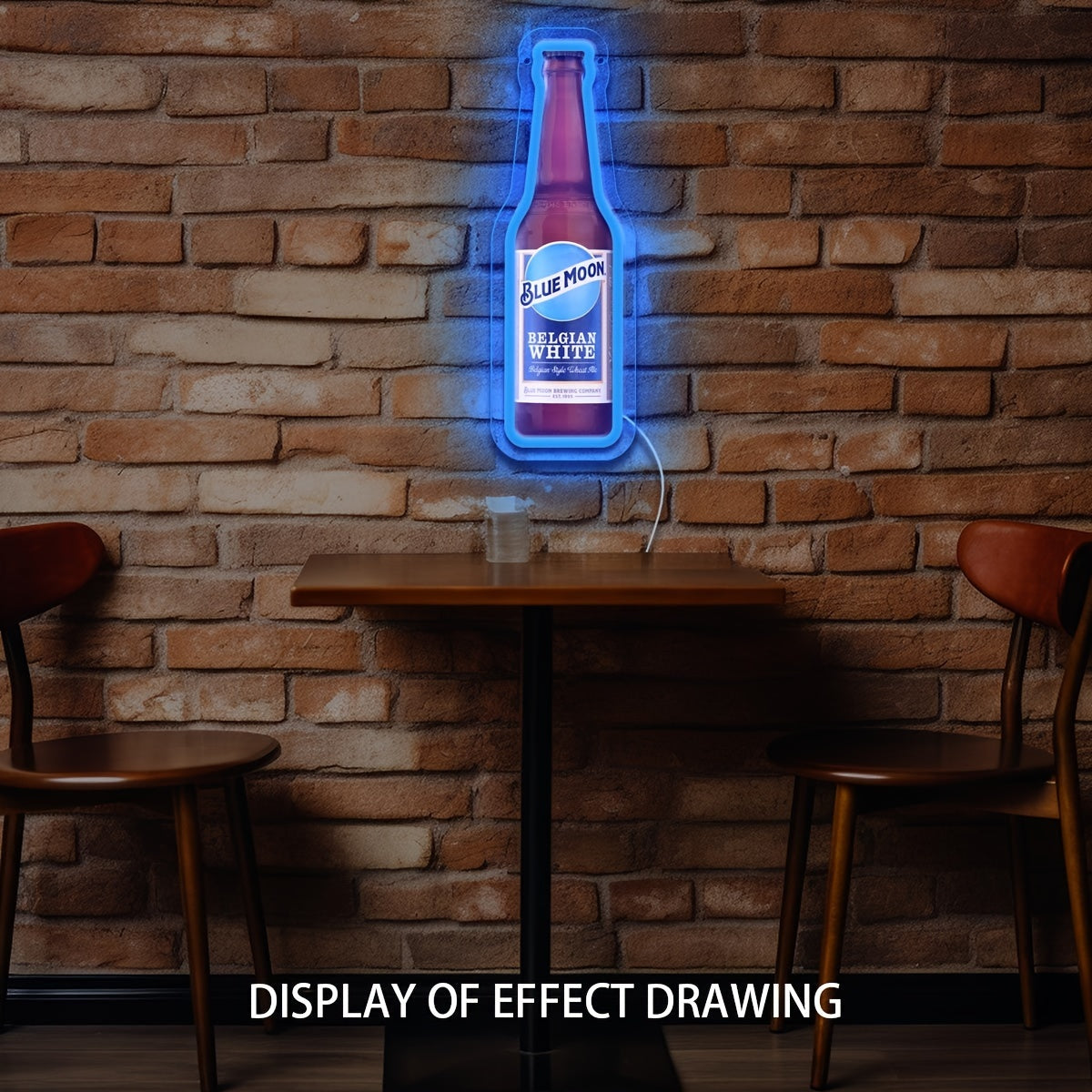 Illumi Blue Moon Bottle Neon LED Sign