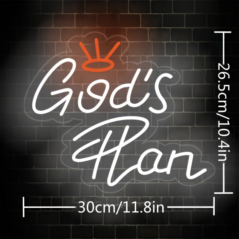 Illumi God's Plan Neon LED Sign