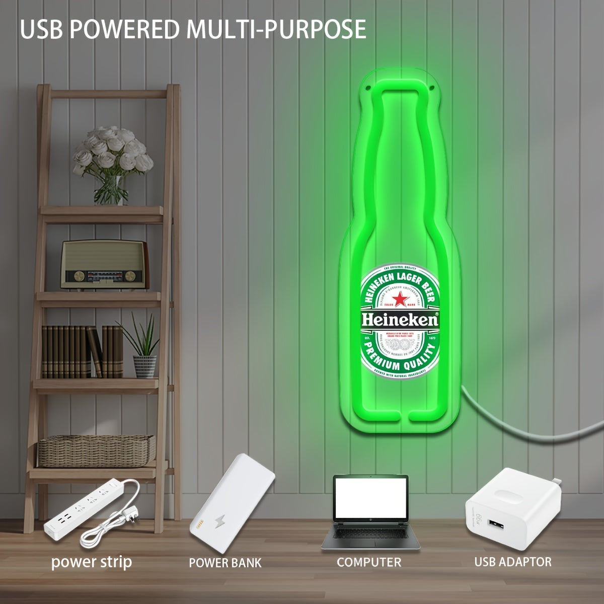 Illumi Heineken Bottle Neon LED Sign