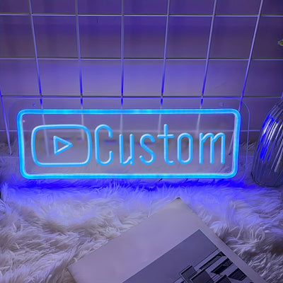 Illumi Custom YouTube Handle Neon LED Sign