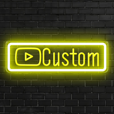 Illumi Custom YouTube Handle Neon LED Sign