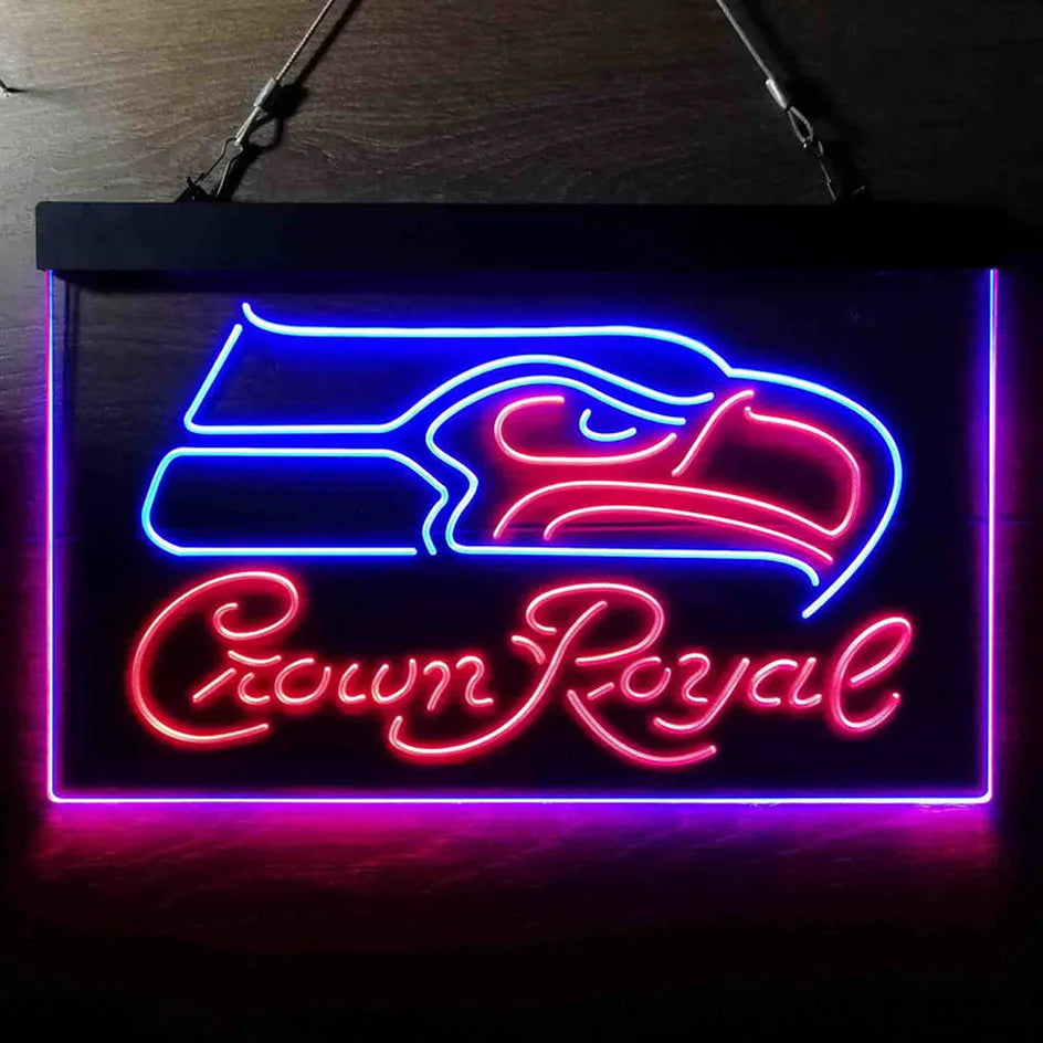 Seattle Seahawks Crown Royal LED Sign