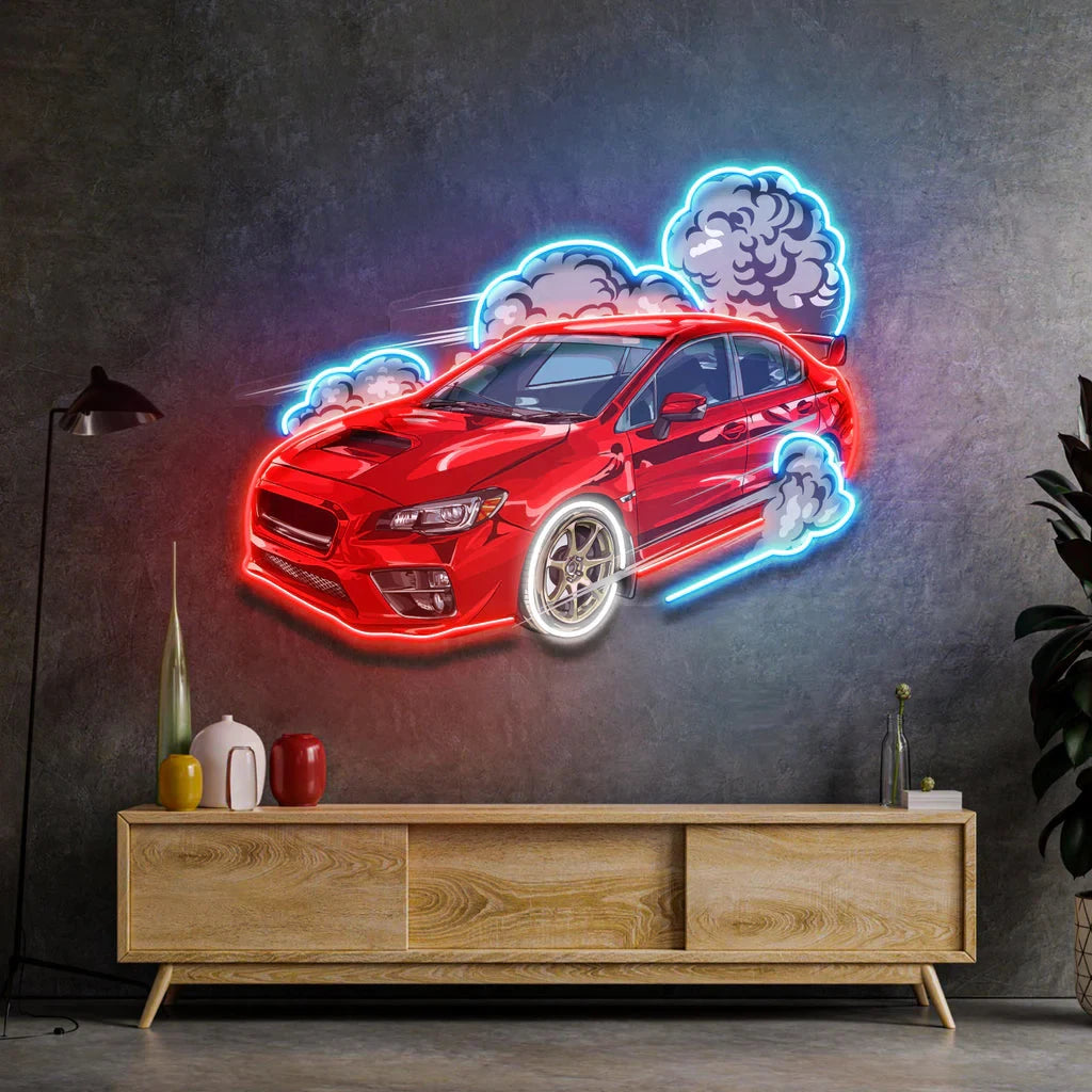 Illumi Car Burnout Racing Neon Sign