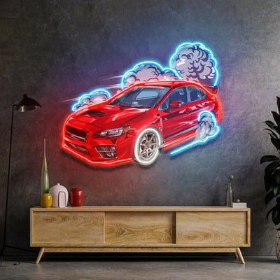 Illumi Car Burnout Racing Neon Sign