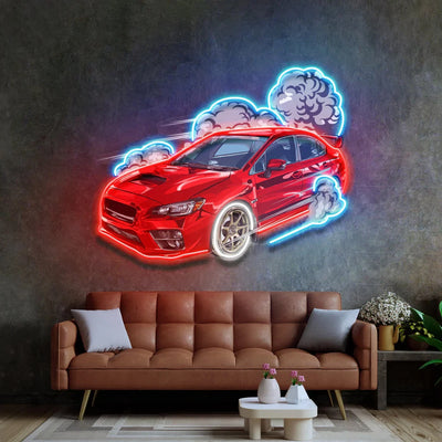 Illumi Car Burnout Racing Neon Sign