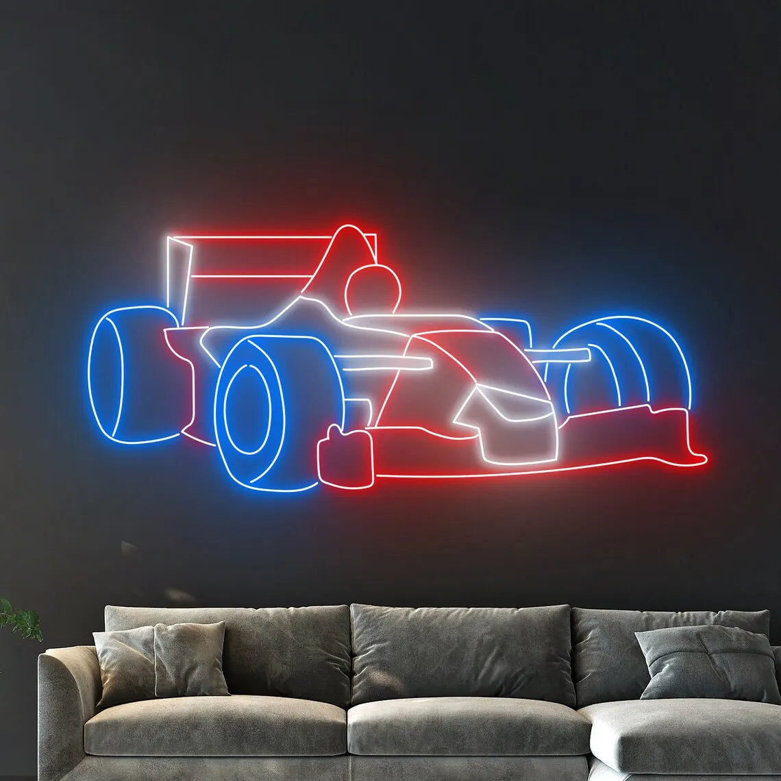 Illumi Racing Car Neon Sign