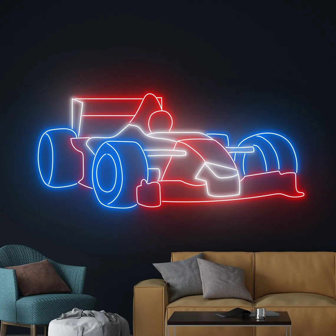 Illumi Racing Car Neon Sign