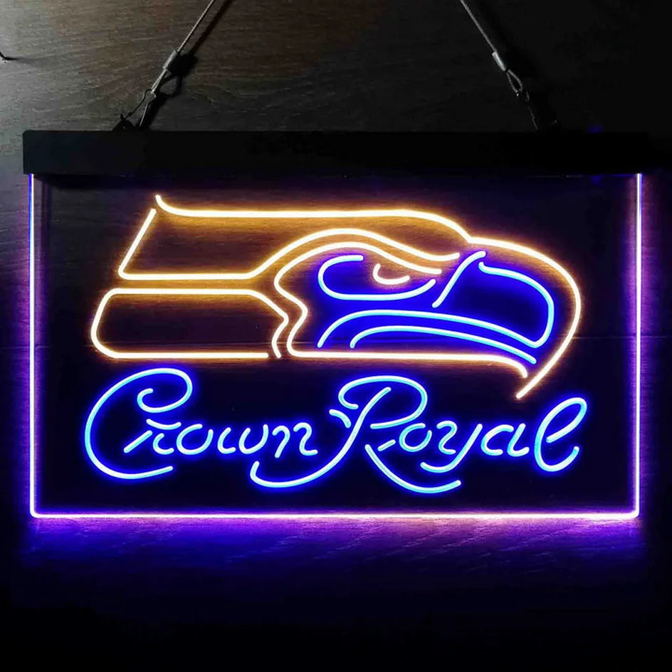 Seattle Seahawks Crown Royal LED Sign