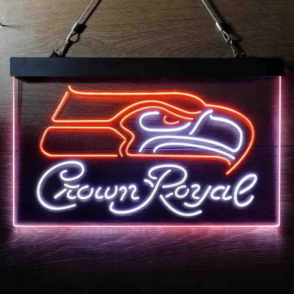 Seattle Seahawks Crown Royal LED Sign