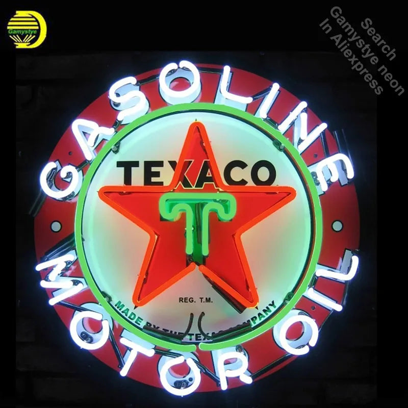 Illumi Texaco Gasoline Motor Oil Neon Sign