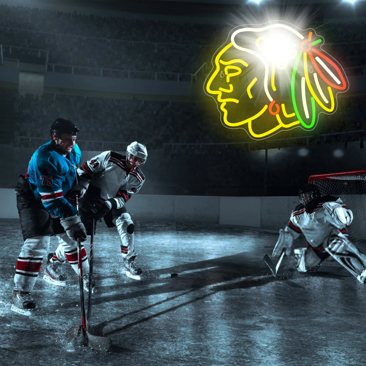 Illumi Chicago Blackhawks LED Neon Sign