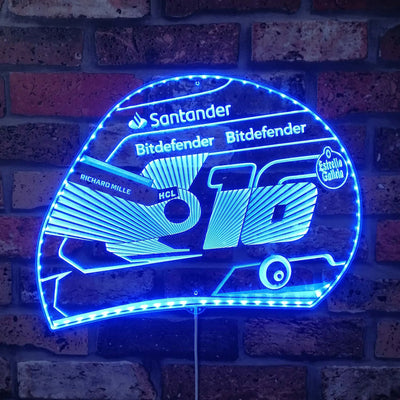 Illumi Richard Mille Motorcycle Helmet RGB LED Sign