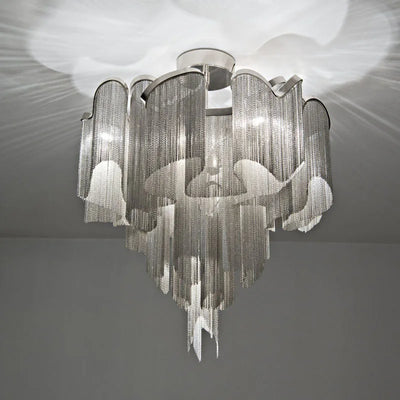 OpalTassel Ceiling Chandelier