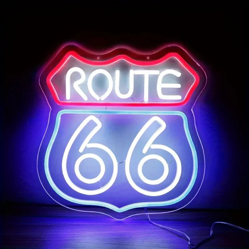 Illumi Route 66 LED Neon Sign