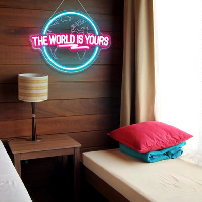 Illumi The World Is Yours Neon LED Sign