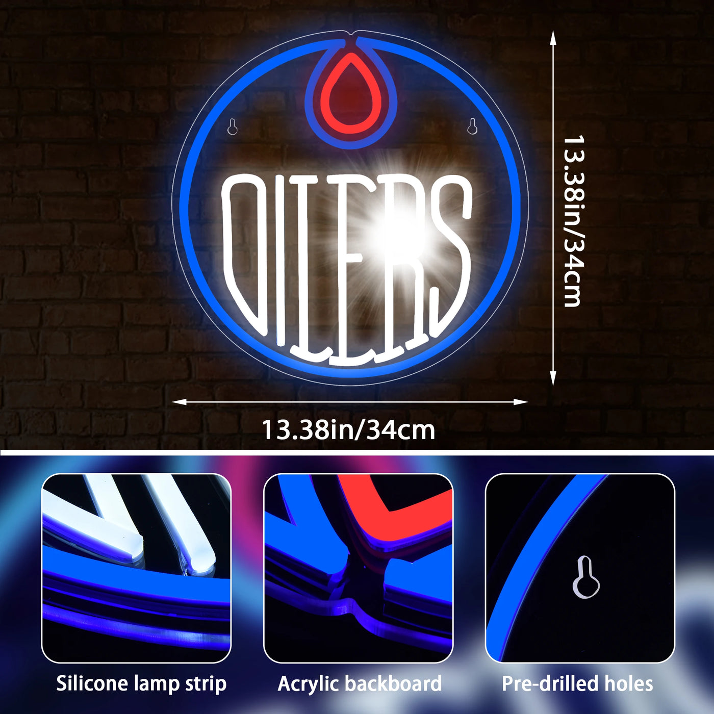 Illumi Edmonton Oilers LED Neon Sign