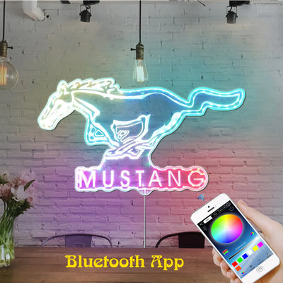 Illumi Mustang Pony RGB LED Sign