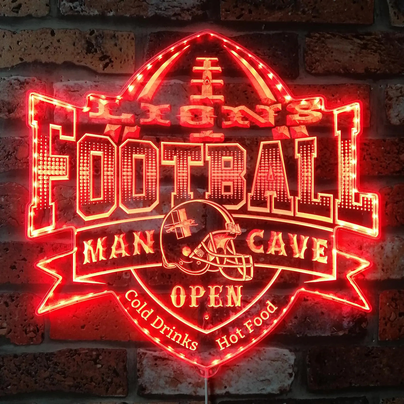 Detroit Lions Sports Bar RGB LED Sign