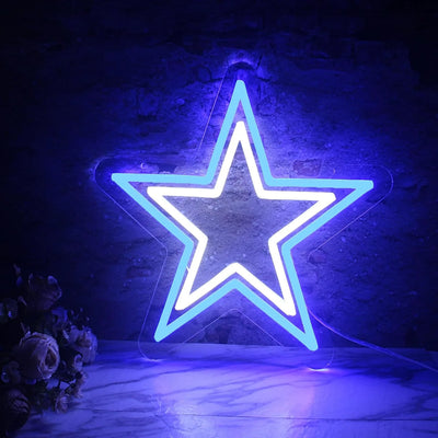 Illumi Dallas Cowboys Star LED Neon Sign