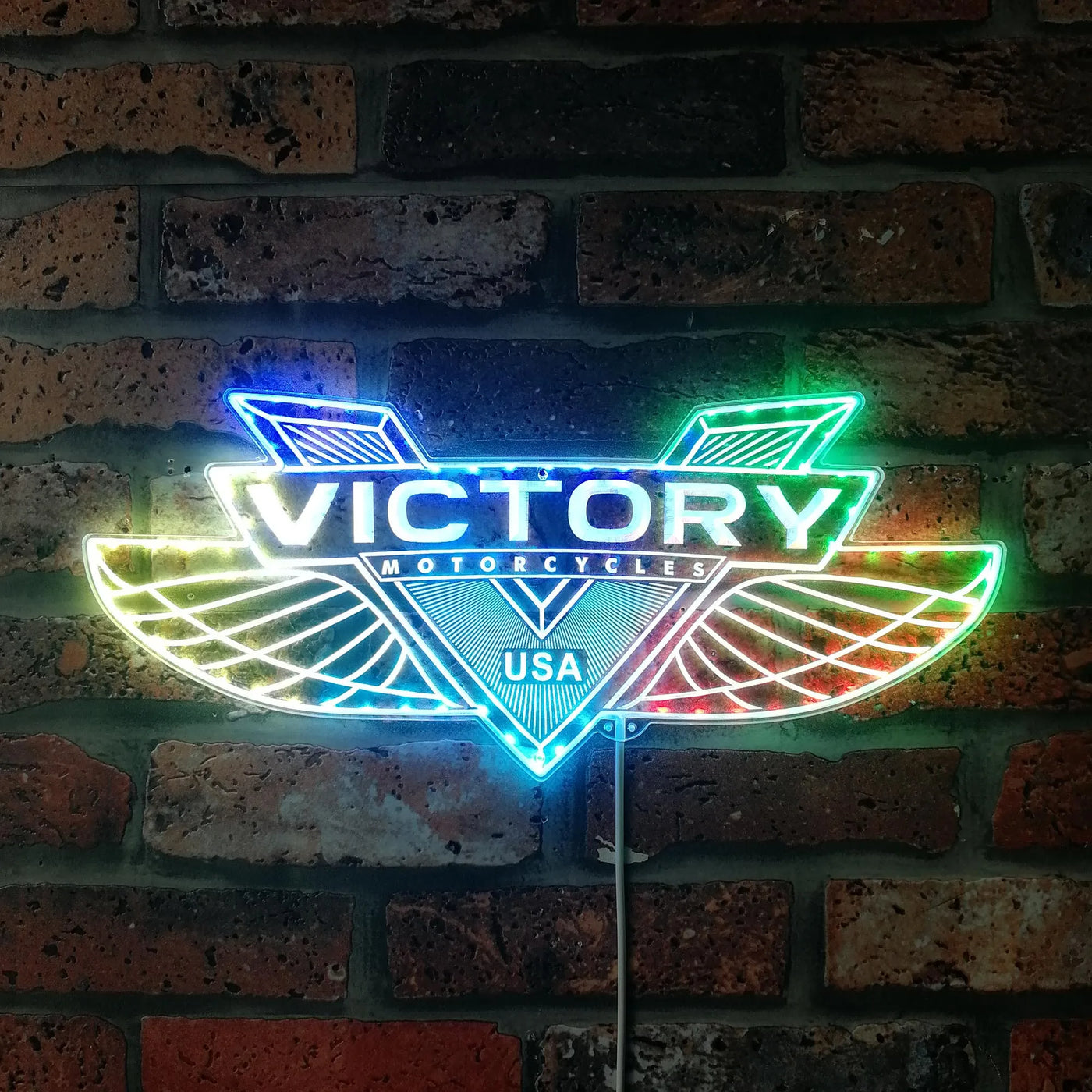 Illumi Victory Motorcycles RGB LED Sign