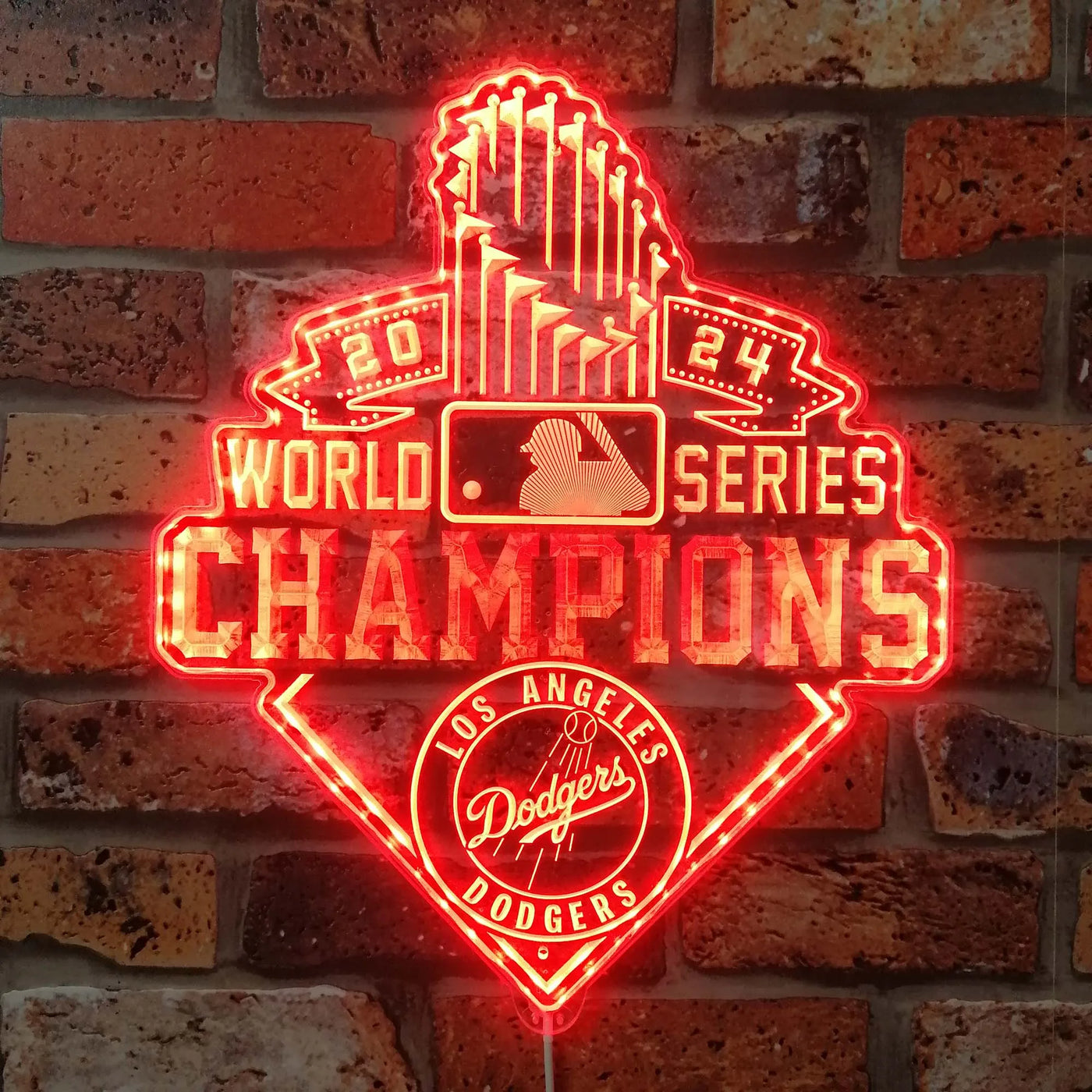 LA Dodgers World Series Champions RGB LED Sign