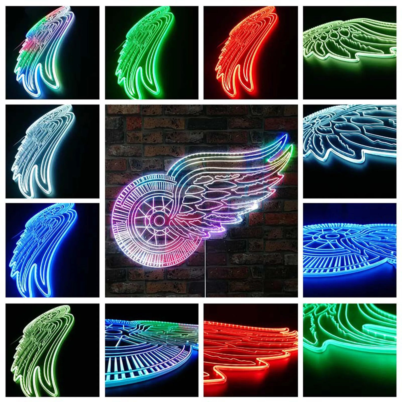 Detroit Red Wings RGB LED Sign