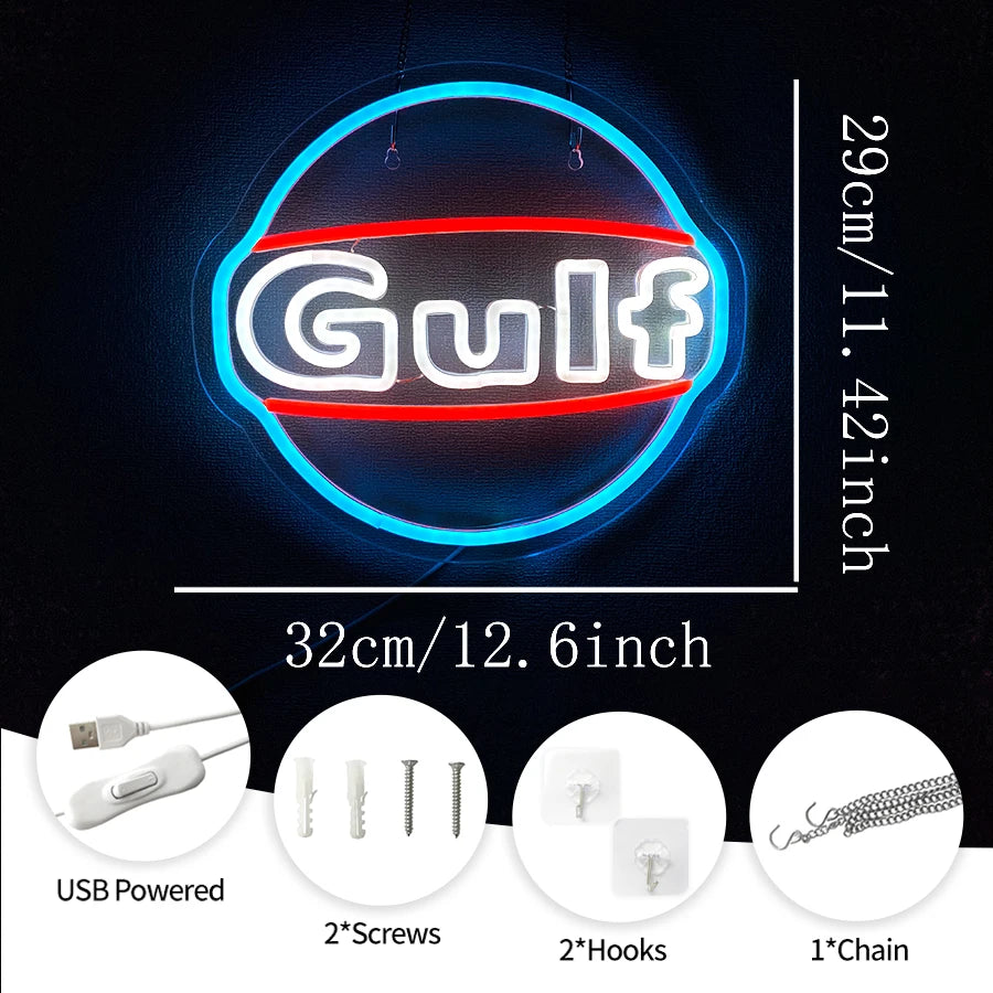 Illumi Gulf Retro LED Neon Sign