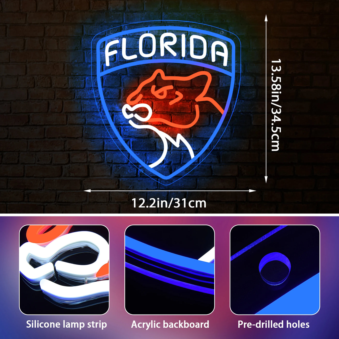 Illumi Florida Panthers Neon LED Sign