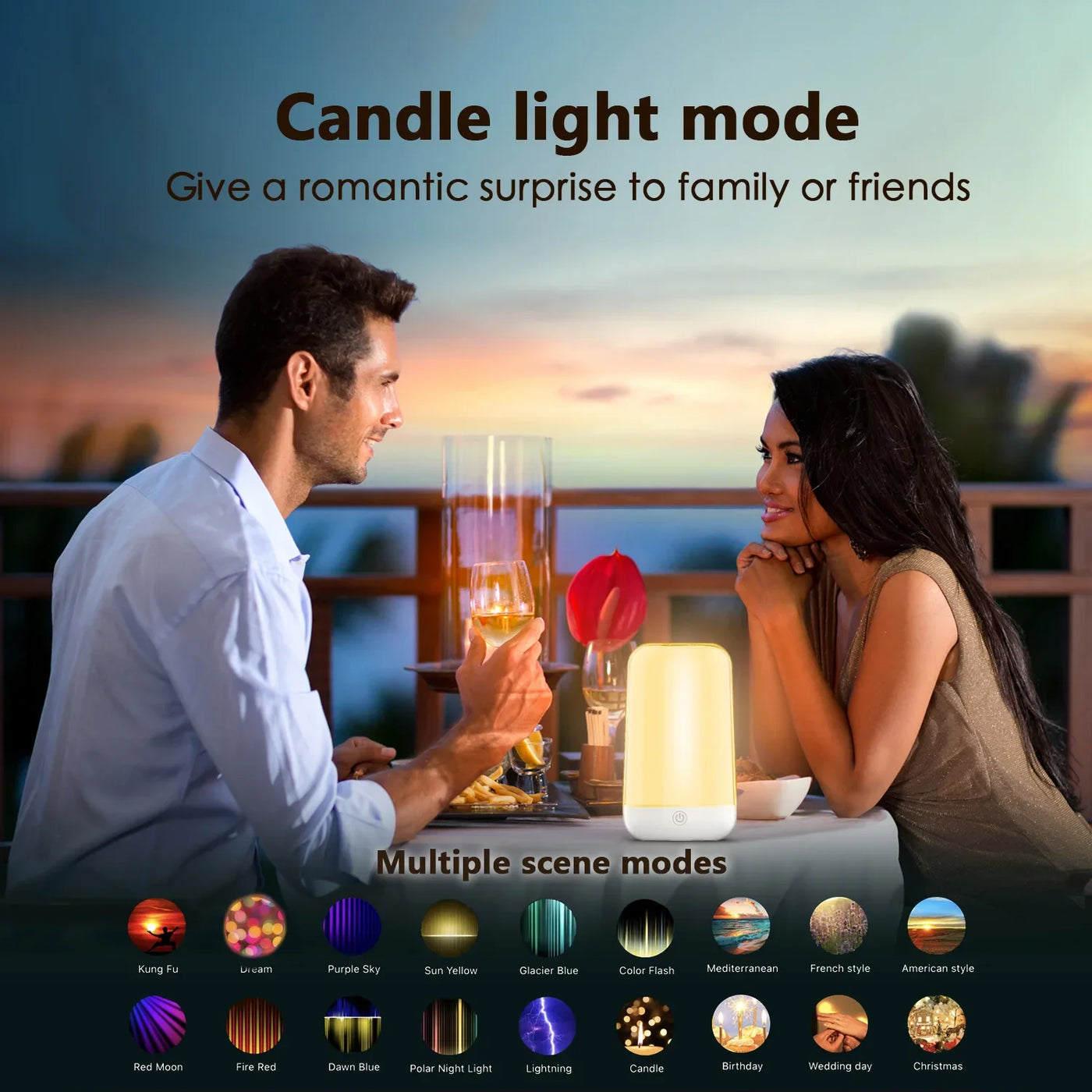 LumiTouch Smart LED Night Lamp