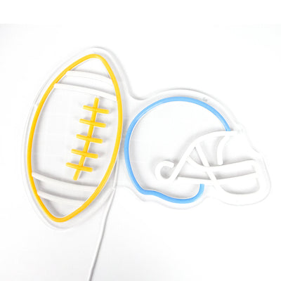 Illumi Football & Blue Helmet Neon LED Sign