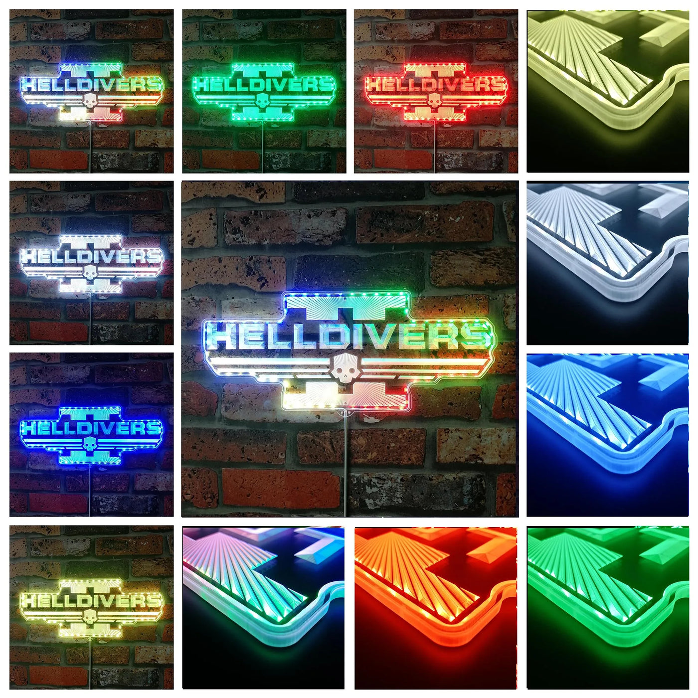 Helldivers RGB LED Sign