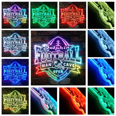 Miami Dolphins Sports Bar RGB LED Sign