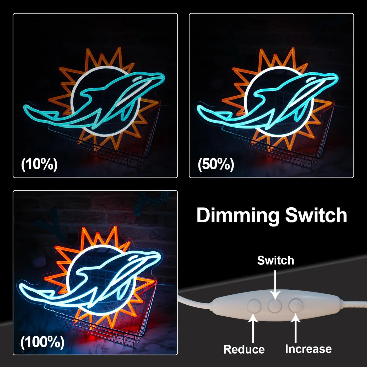 Miami Dolphins LED Neon Sign