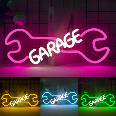 Illumi Dog Bone Garage Neon Sign