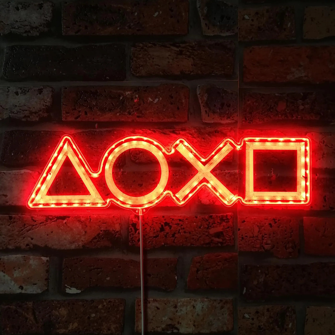 PlayStation Button RGB LED Sign