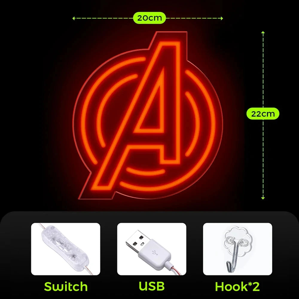 Illumi Marvel Superheroes Neon LED Sign