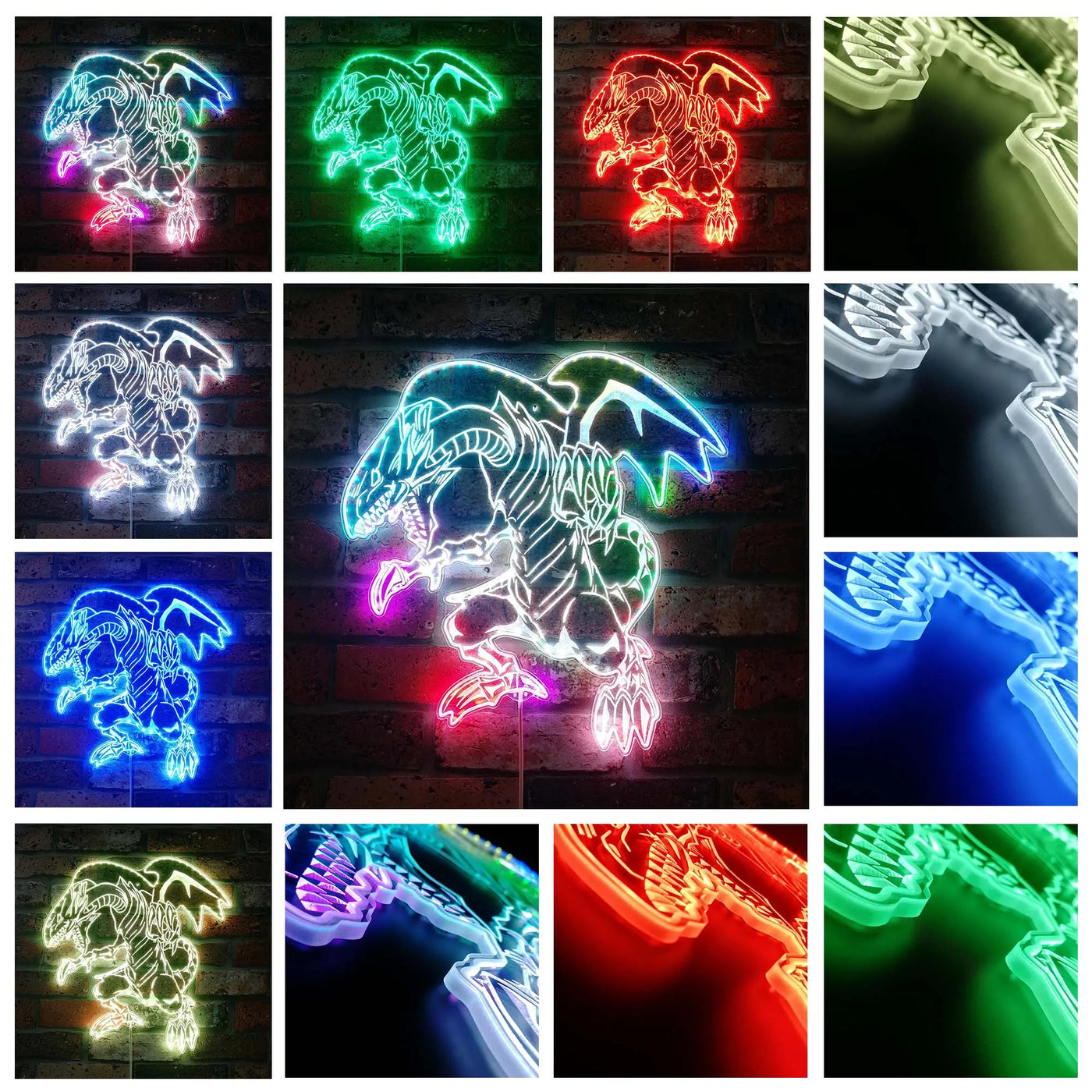 Blue-Eyes White Dragon RGB LED Sign