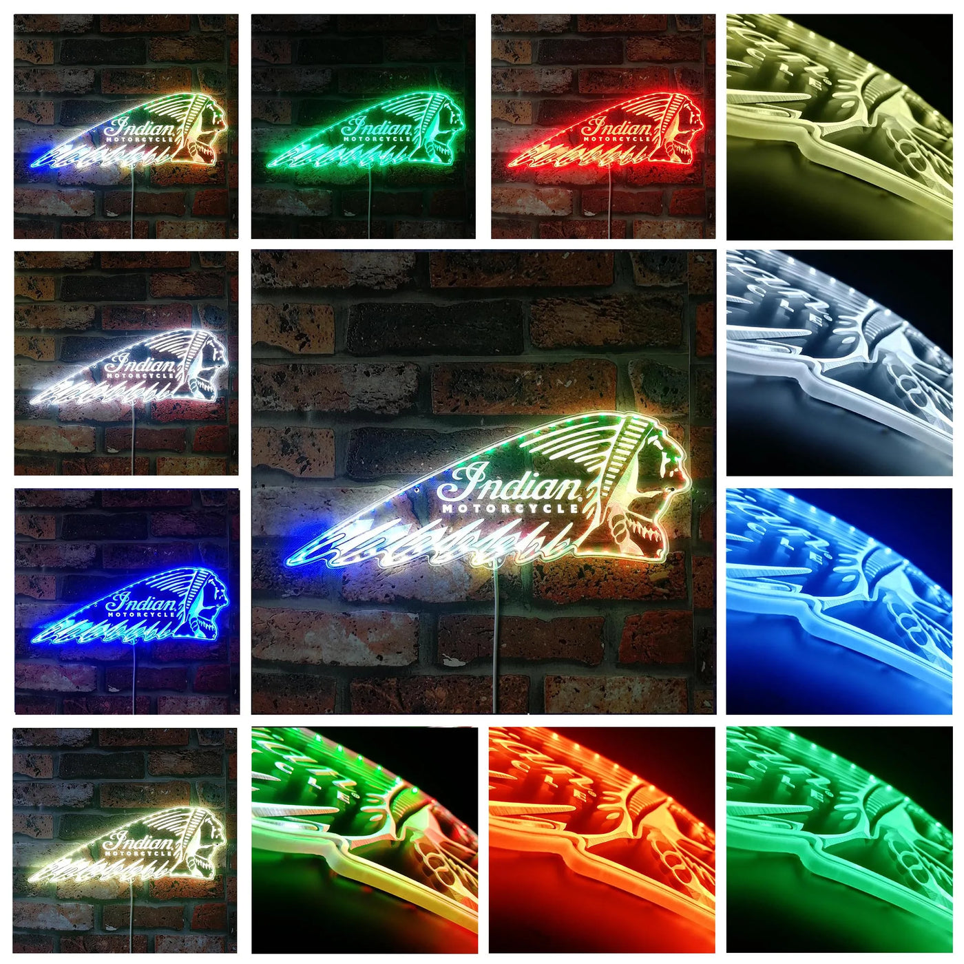 Illumi Indian Motorcycle RGB LED Sign