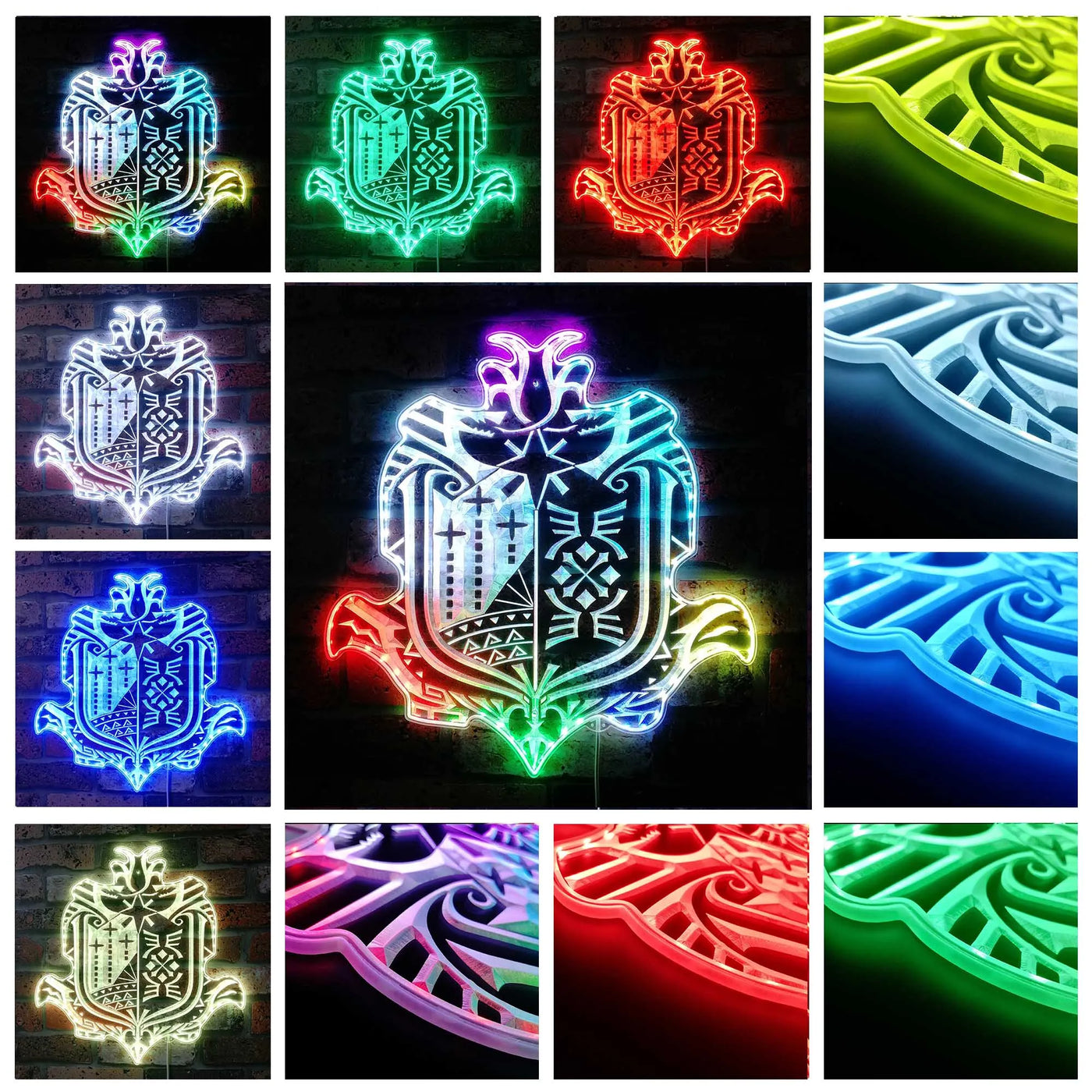 Monster Hunter World RGB LED Sign