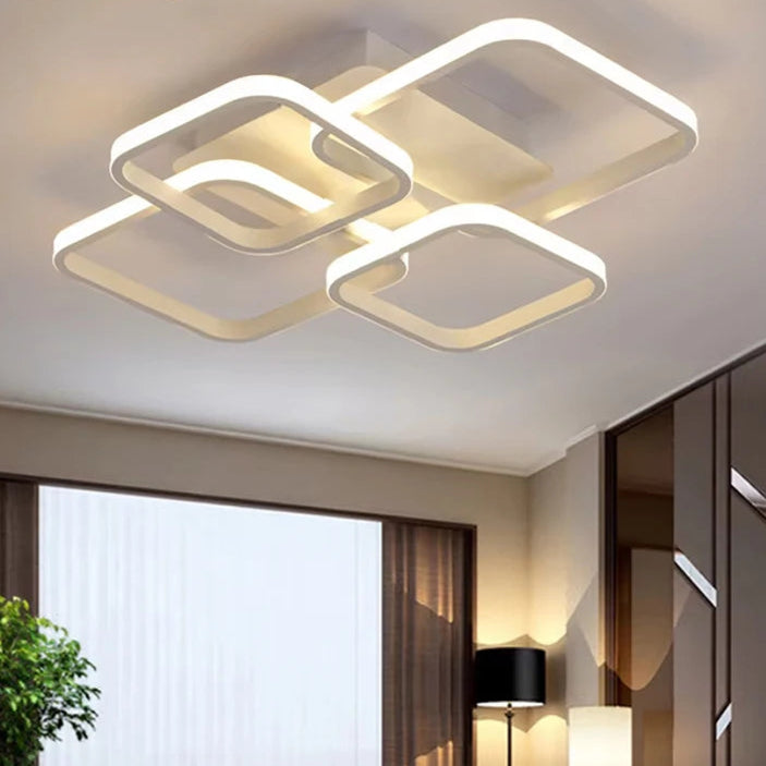 Illumi Modern 4-Ring LED Ceiling Light