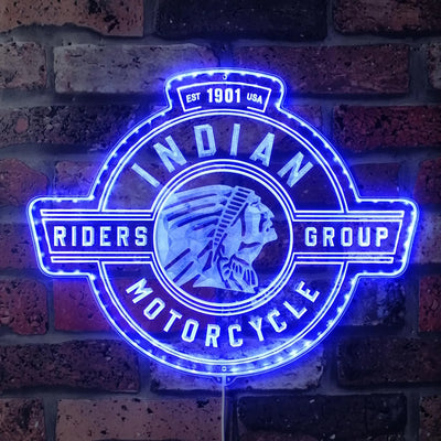 Illumi Indian Motorcycle Riders Group RGB LED Sign