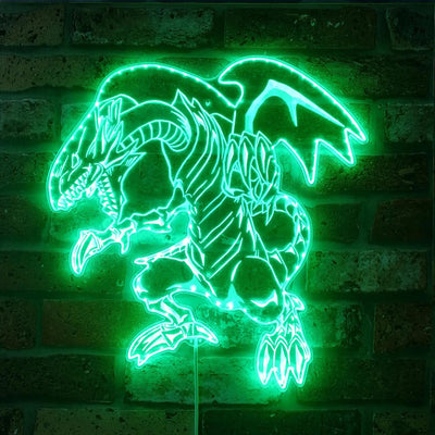 Blue-Eyes White Dragon RGB LED Sign