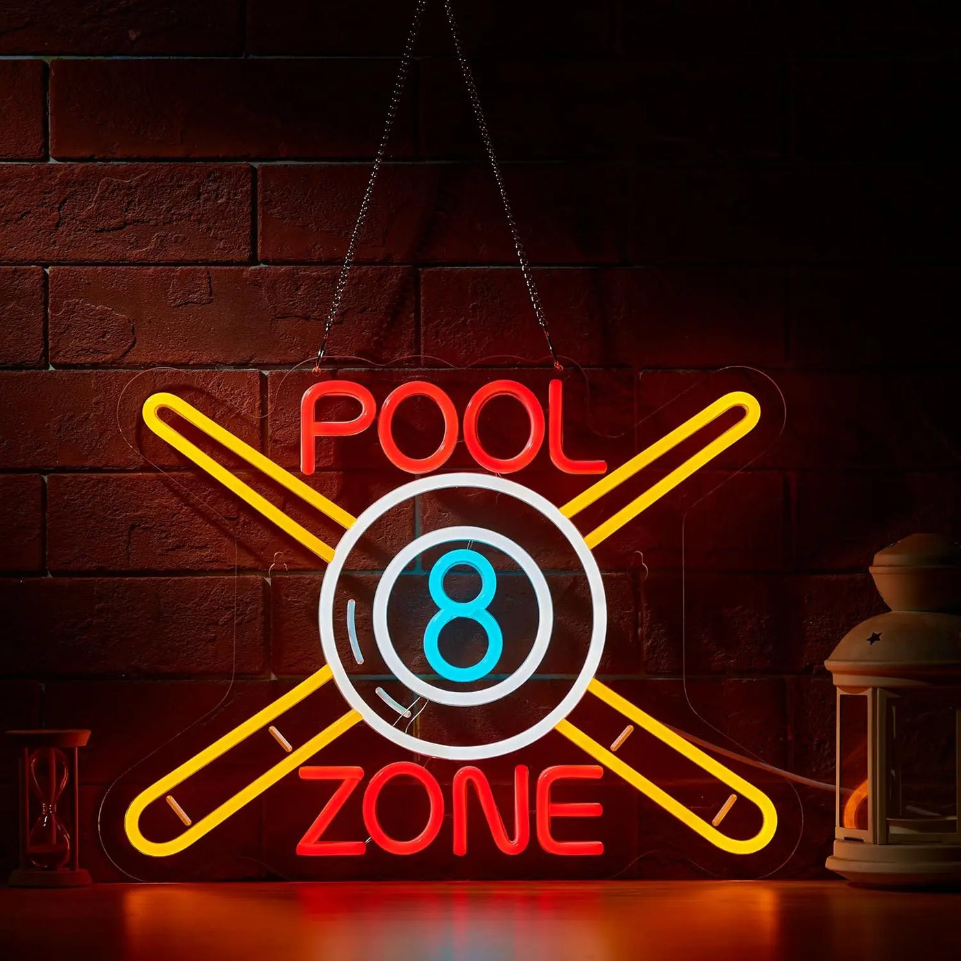 Illumi 8 Ball Pool Zone Neon LED Sign