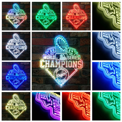 LA Dodgers World Series Champions RGB LED Sign