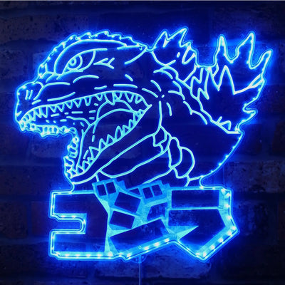 Godzilla Japanese RGB LED Sign