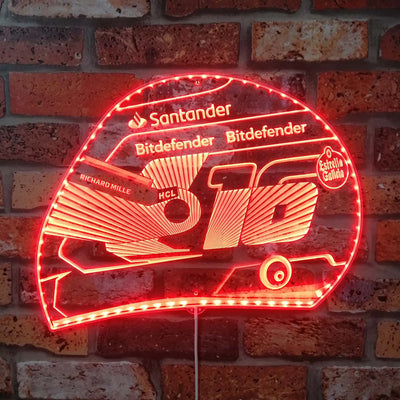 Illumi Richard Mille Motorcycle Helmet RGB LED Sign