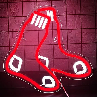 Illumi Boston Red Sox Socks LED Neon Sign